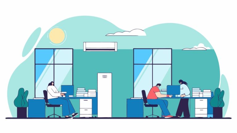 entreprise bureau chaleur ete